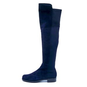 Stuart Weitzman Navy Blue 50/50 Suede Knee Length Boots
